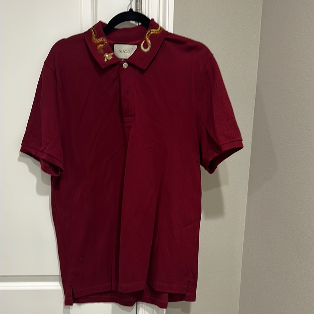 Gucci Polo with snack and bee embriodery